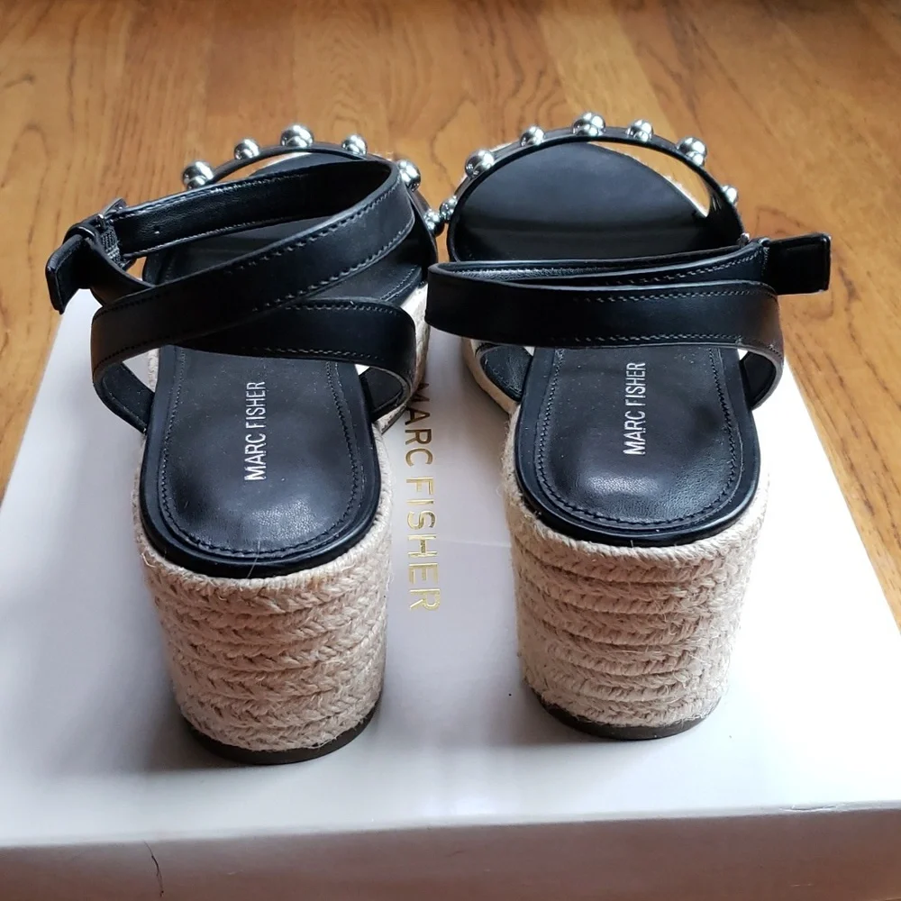 NIB Marc Fisher Joyce Espadrille Platform Sandal Women's Size 8